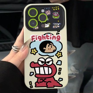 เคสโทรศัพท์มือถือ แบบนิ่ม ลายการ์ตูนชินจัง สําหรับ Apple Iphone 14 13pro xsmax 12 7plus 7QBX