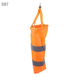 SN7 40cm Nylon Airport Windsock Rip stop ถุงถุงเท้าวัดลมกลางแจ้งพร้อมเข็มขัดสะท้อนแสง