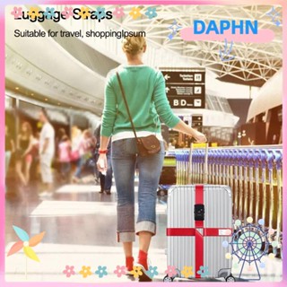 Daphs สายรัดกระเป๋าเดินทาง ทนทาน เข็มขัดไขว้ หัวเข็มขัดกระเป๋าเดินทาง