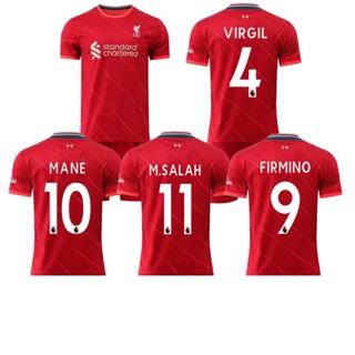 เสื้อกีฬาแขนสั้น ลายทีม Liverpool Jersey 21-22 ชุดเหย้า สไตล์ใหม่ ชุดยูนิฟอร์มฟุตบอลแขนสั้น ลายทีมชาติ 11 Sarah 4 Vandic Fielminno