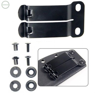 GORGEOUS~Waist Clip Iron Black Belt Clip Quick Release Rubber Washers Belt Clip