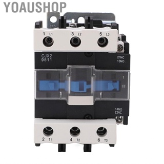 Yoaushop Electric Contactor AC Sensitive Stable Performance Control Load 220V for Power Distribution Iatrical Equipment