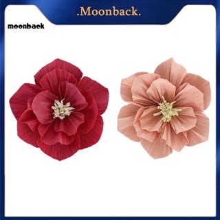 &lt;moonback&gt; ดอกไม้กระดาษ DIY สีแดง สําหรับตกแต่งงานปาร์ตี้ งานแต่งงาน