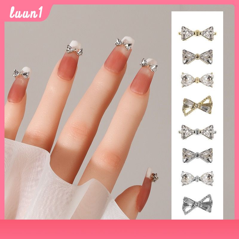 10 ชิ้น เครื่องประดับเสริมเล็บ แฟลชตกแต่งเล็บ รูปหัวใจ พลอยเทียม DIY สไตล์ฝรั่งเศส สําหรับตกแต่งเล็บ Rhinestone สำหรับ DIY เล็บ COD