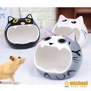 【MC】รังเซรามิค ปากใหญ่ สําหรับสัตว์เลี้ยง หนูแฮมสเตอร์ หนูตะเภา หนูแฮมสเตอร์