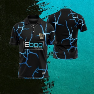 [พร้อมส่ง] เสื้อยืดไมโครไฟเบอร์ พลัสไซซ์ พิมพ์ลาย Eboq Sport Style 01 RETRO COLLAR Sublimation AD Baju sukan Eboq