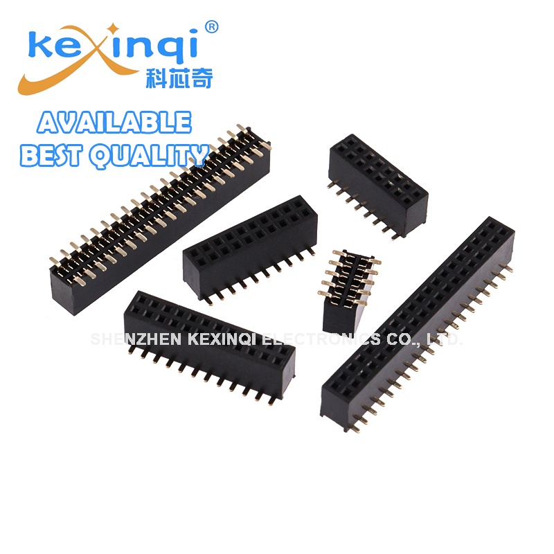 10pcs Double SMT SMD DIP แถวหญิง 1.27 มม.Spacing PCB Board Tolerance psitions แถวหญิง 2 * 3P 4P 5P 6