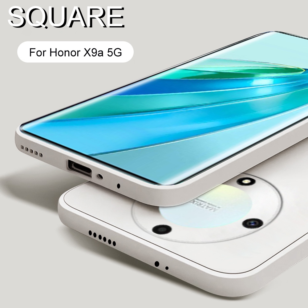 Honor X9C กันกระแทกสําหรับ Honor X9D X9C X9a 5G X9 A X9b X8b X7A X7b HonorX9D/X9C 5G ซิลิโคนเหลว Soft TPU เคสโทรศัพท์ป้องกันกล้องด้านหลังบางเฉียบคู่
