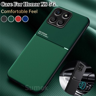 เคสมือถือ แบบหนัง แถบแม่เหล็ก กันกระแทก สําหรับ Honor X8 5G VNE-N41 HonorX8 Honer Honar Xonor X6 X 8 X9 X9A 5G