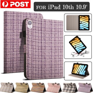 เคสหนัง ฝาพับ กันกระแทก พร้อมช่องใส่บัตร สําหรับ iPad 10th generation 10.9 นิ้ว 2022