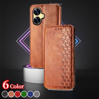 เคสโทรศัพท์มือถือหนัง ฝาพับ กันกระแทก พร้อมช่องใส่บัตร แฟชั่น สําหรับ Realme C55 2023 RMX3710 hp Realmec55 Real me C 55 4G Realmi 10 Pro + Plus 9i 5G