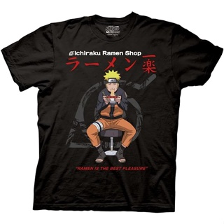 เสื้อยืดแขนสั้น ผ้าฝ้าย 100% พิมพ์ลาย Naruto Shippuden Ichiraku Ramen Shop น้ําหนักเบา แฟชั่นสําหรับผู้ชาย และผู้หญิง