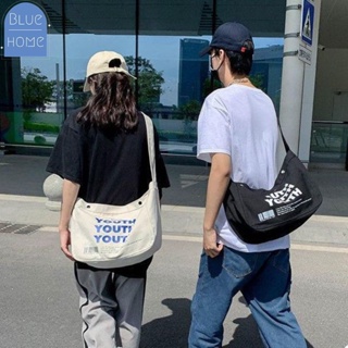 กระเป๋าผ้าสะพายข้าง YOUTH ผ้าแคนวาส ผู้ชาย​ ผู้หญิง​ พร้อมส่ง #BAG07