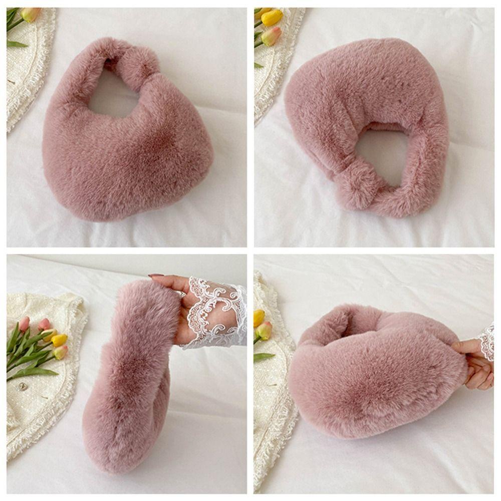 UUMIR   กระเป๋าคลัทช์ หูหิ้ว รูปพระจันทร์ แบบครึ่งหนึ่ง ให้ความอบอุ่น แฟชั่นสําหรับสตรี - รูปที่ 3