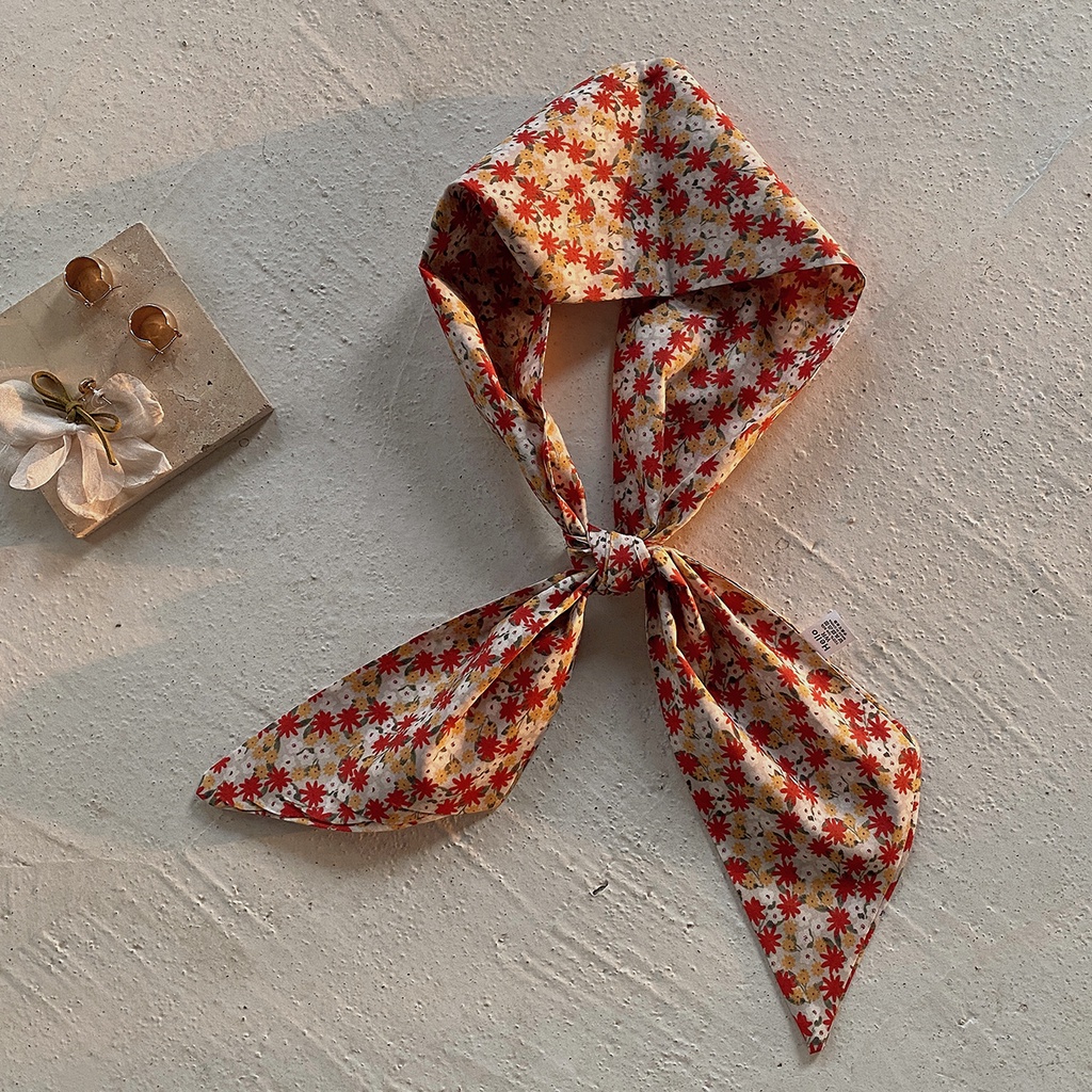 Parsimonous ยาว 100% ผ้าพันคอผ้าฝ้าย 4.1x45.3 นิ้วสายคล้องกระเป๋าผู้หญิงแฟชั่น Hairband 10.5x115 ซม.