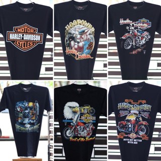 คำแนะนำยอดนิยม 👕✨เสื้อฮาเล่ผ้าบาง Harley-Davidson ผ้ามุ้ง ใส่สบาย สไตล์วินเทจ ป้ายVintage 3D EMBLEM [ S M L XL ]