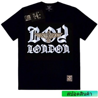 เสื้อเชิ้ตแขนสั้น เสื้อยืดผ้าหนา เสื้อไม่ต้องรีด tshirt Boy London T-Shirt