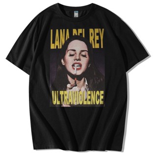 NEXเสื้อยืดพิมพ์ลายแฟชั่น Lana DEL REY เสื้อยืด โอเวอร์ไซซ์ กางเกงขายาว DEL REY | เสื้อวงดนตรี | เสื้อดนตรี