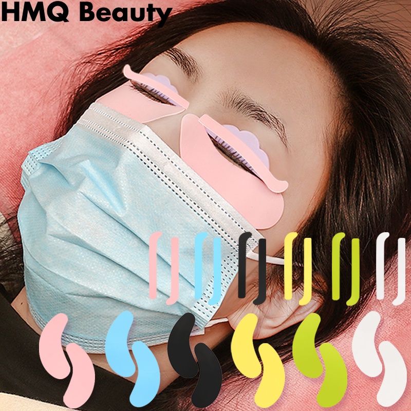 แผ่นซิลิโคน ใช้ซ้ําได้ สําหรับดัดขนตา 10 20 คู่