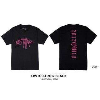 QWT09-1 2017 BLACK เสื้อยืดสีดำ