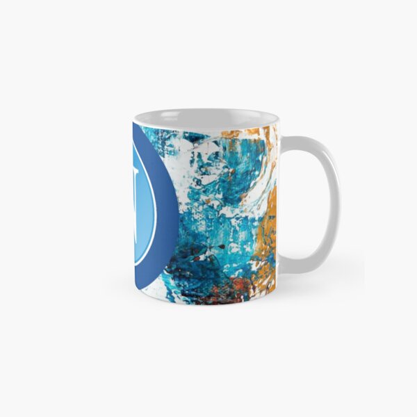 2023 Societa Sportiva Calcio Napoli คลาสสิกแก้วของขวัญภาพ Drinkware ถ้วยรอบชาพิมพ์กาแฟออกแบบที่เรียบ