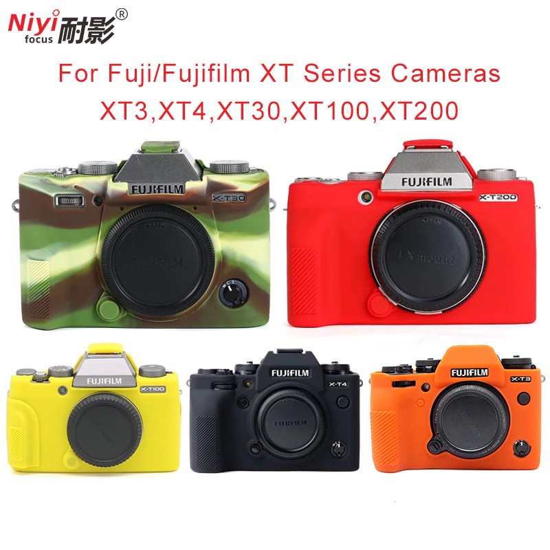 เคสซิลิโคนนิ่ม ป้องกันกล้อง สําหรับ Fuji Fujifilm XA7 XT3 XT4 XT30 XT100 XT200
