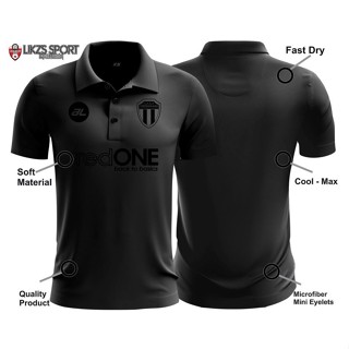 เสื้อโปโลแขนสั้น ลายทีมชาติฟุตบอล Terengganu FC Travel Jersey DX3-AL RedOne BlackOut Edition