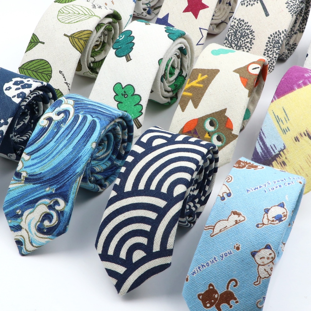 Zonfaz แฟชั ่ นการ ์ ตูน Slim Neckties สําหรับผู ้ ชายผู ้ หญิงน ่ ารัก Skinny Ties ความแปลกใหม ่ งานแต ่ งงาน Casual Neckties อุปกรณ ์ เสริม 6 ซม.กว ้ าง