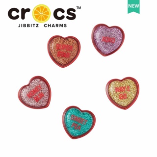 Jibbitz crocs charms Sweetheart Series หัวเข็มขัด รูปหัวใจ หลากสี สําหรับตกแต่งรองเท้า DIY ตัวติดรองเท้า crocs