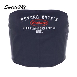 Sweeticme เสื้อครอปท็อปลําลอง เข้ารูป พิมพ์ลาย เซ็กซี่ เข้ากับทุกการแต่งกาย แฟชั่นสําหรับสตรี 2023