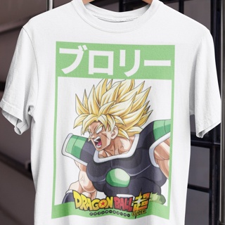 sadasNO1 เสื้อยืด รุ่น โบรลี่ Broly T-Shirt ดราก้อนบอลซุปเปอร์ Dragon Ball Super ใส่สบายแบรนด์ Khepri 100%cotton comb