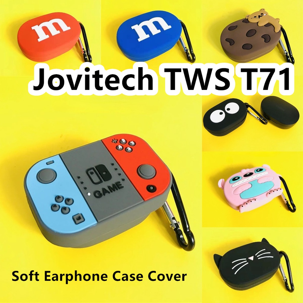 【พร้อมส่ง】เคสหูฟัง แบบนิ่ม ลายการ์ตูน สําหรับ Jovitech TWS T71 Jovitech TWS T71