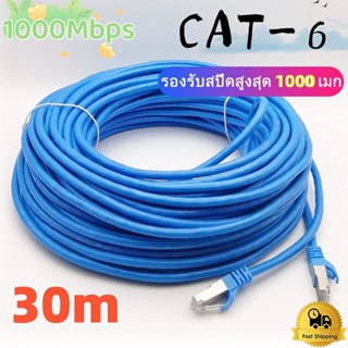 COD สายแลน Lan Cat6 10/100/1000 องรับInternet ระดับกิ๊กกะบิต 1Gbps ใช้งานได้จริง วิ่งเต็มสเปก 5m~30m สายแลนอินเตอร์เน็ต