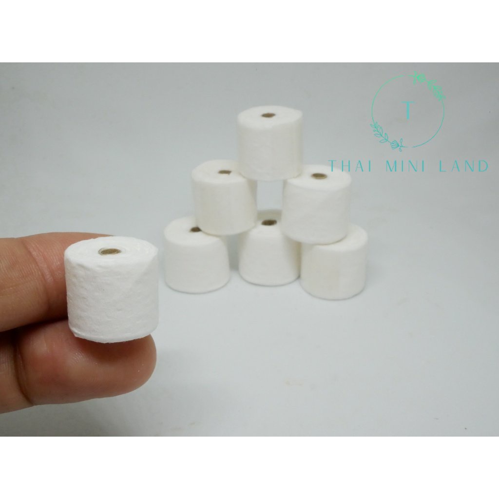 กระดาษทิชชู่จิ๋ว แบบม้วน (TH) กระดาษชำระจิ๋ว ทิชชู่ ชำระ ม้วน