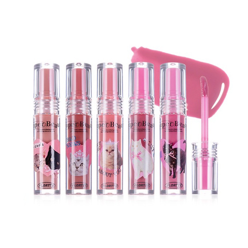 Flortte ลิปสติก ลิปกลอส เอสเซ้น Mi ลิปกลอส น้องสาว เคลือบริมฝีปาก – โปรปัง