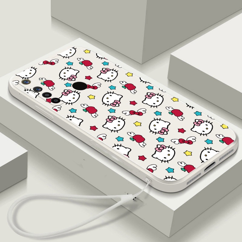 กรณีRealme 8 5G 10 C2 Q5 Pro 5G Q3S 7 C30 C33 C31 GT Masterสีพิมพ์KittyกันกระแทกTpuฝาครอบโทรศัพท์กรณ