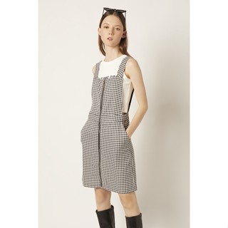 ESP เดรสลายตาราง ผู้หญิง สีดำ | Gingham Dress | 05909