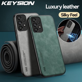 Keysion เคสโทรศัพท์หนัง ซิลิโคน กันกระแทก หรูหรา สําหรับ Samsung A53 5G A73 A33 A13 Galaxy A52 S A72 A71 A51 A31