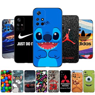 เคสโทรศัพท์มือถือ tpu ปิดด้านหลัง ลาย Stitch สีดํา สําหรับ Xiaomi Redmi Note 11T 5G