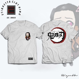 พร้อมส่ง Anime Shirt - Demon Slayer - Nezuko Chibi การเปิดตัวผลิตภัณฑ์ใหม่ T-shirt