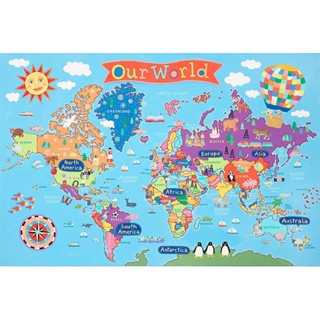 NEW Round World Products Kids Map World