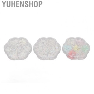 Yuhenshop Nail Rhinestone  Resin 3 Box Shiny 3D Nail Art Decorations  for Home