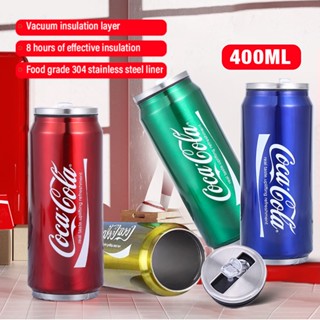 Coca-Cola Thermos แก้วกาแฟสแตนเลสฉนวนกันความร้อนเย็นขวดน้ำ Tumbler Cup 500ML