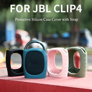 กระเป๋าเคสซิลิโคน พร้อมสายคล้อง แบบพกพา สําหรับลําโพงบลูทูธ JBL Clip4 Clip 4