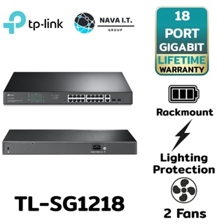 COINSคืน15%⚡FB9JMZV6⚡ TP-LINK TL-SG1218MPE 18-PORT GIGABIT EASY SMART SWITCH WITH 16-PORT POE+ รับประกันตลอดการใช้งาน