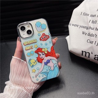 เคสมือถือ แบบแข็ง ลายการ์ตูนเจ้าหญิงนางเงือก กันกระแทก สําหรับ iPhone 14 13 12 11 12Pro 12Promax 13Promax 14Promax 14Promax 14Promax 14plus