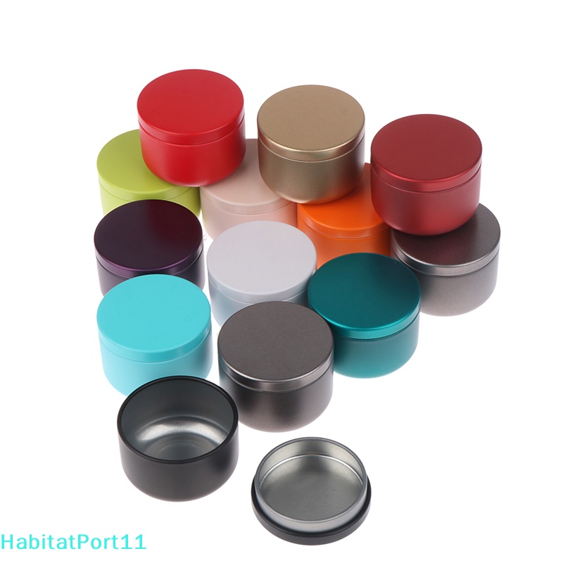 HabitatPort 5.4 ซม.โลหะกระป๋องดีบุกชาน้ําตาลชาคอนเทนเนอร์กล่องเก็บ Jar th