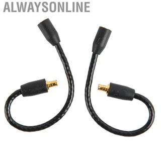 Alwaysonline MMCX To A2DC Cord  Female To Male Compact  Free Copper Cable Gold Plated Interface MMCX To A2DC Adapter Cable  for E50 for E70 for Headphone