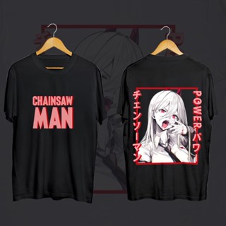 เสื้อยืด สะดวกสบาย ۞❒Chainsaw Man Makima เสื้อยืดอะนิเมะญี่ปุ่นเสื้อผ้าสาวน่ารักเสื้อยืด