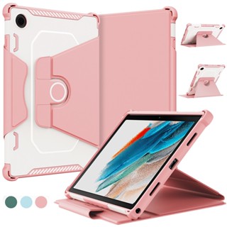 เคสหนัง TPU ฝาพับแม่เหล็ก หมุนได้ 360 องศา แนวนอน แนวตั้ง สําหรับ Samsung Tab A8 10.5 นิ้ว 2022 SM-X200 SM-X205